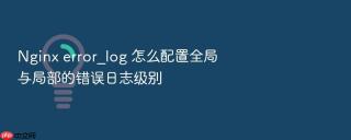 nginx error_log 怎么配置全局与局部的错误日志级别
