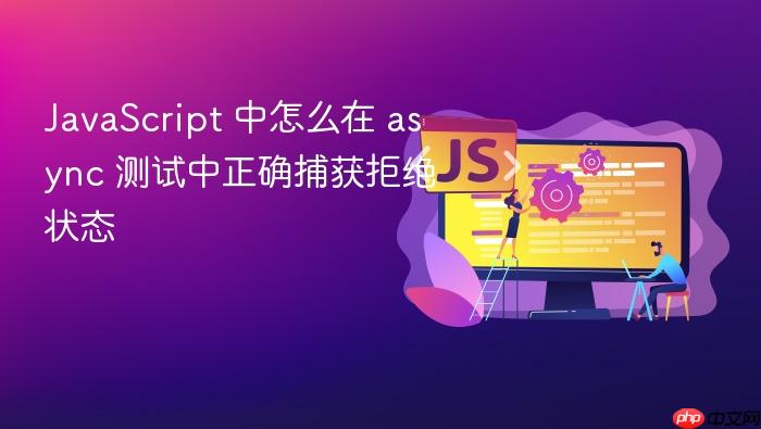 javascript 中怎么在 async 测试中正确捕获拒绝状态