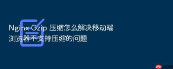 Nginx Gzip 压缩怎么解决移动端浏览器不支持压缩的问题