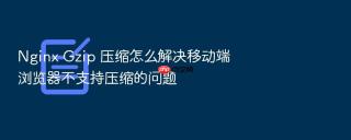 nginx gzip 压缩怎么解决移动端浏览器不支持压缩的问题