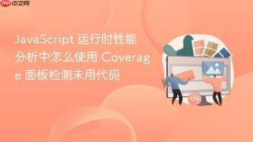 javascript 运行时性能分析中怎么使用 coverage 面板检测未用代码