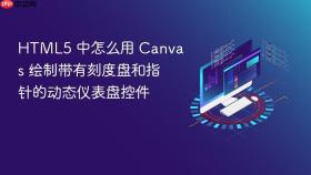 html5 中怎么用 canvas 绘制带有刻度盘和指针的动态仪表盘控件
