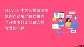 html5 中怎么排查浏览器的自动填充样式覆盖了开发者自定义输入框背景的问题