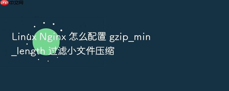 linux nginx 怎么配置 gzip_min_length 过滤小文件压缩