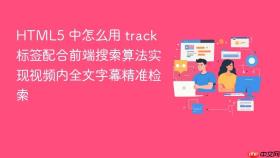 html5 中怎么用 track 标签配合前端搜索算法实现视频内全文字幕精准检索
