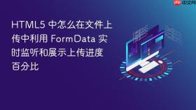 HTML5 中怎么在文件上传中利用 FormData 实时监听和展示上传进度百分比