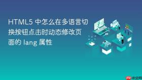 HTML5 中怎么在多语言切换按钮点击时动态修改页面的 lang 属性