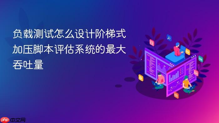 负载测试怎么设计阶梯式加压脚本评估系统的最大吞吐量