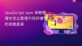 javascript npm 依赖管理中怎么管理不同环境下的依赖差异