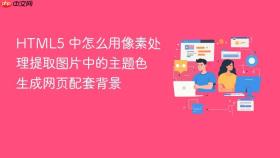 html5 中怎么用像素处理提取图片中的主题色生成网页配套背景