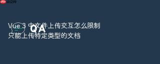 vue 3 中文件上传交互怎么限制只能上传特定类型的文档
