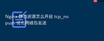 Nginx 静态资源怎么开启 tcp_nopush 优化网络包发送