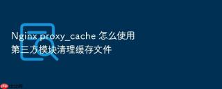 nginx proxy_cache 怎么使用第三方模块清理缓存文件