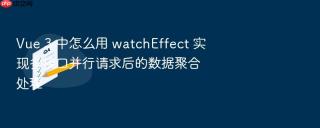 Vue 3 中怎么用 watchEffect 实现多接口并行请求后的数据聚合处理
