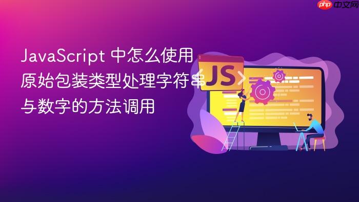 javascript 中怎么使用原始包装类型处理字符串与数字的方法调用