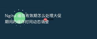 nginx 缓存有效期怎么处理大促期间的缓存时间动态调整