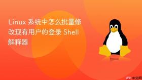 linux 系统中怎么批量修改现有用户的登录 shell 解释器