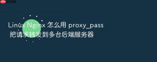 Linux Nginx 怎么用 proxy_pass 把请求转发到多台后端服务器