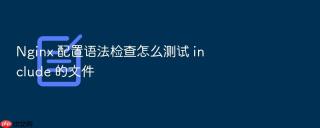 Nginx 配置语法检查怎么测试 include 的文件