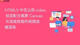html5 中怎么用 video 标签配合离屏 canvas 实现高性能的视频滤镜渲染