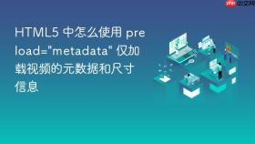 html5 中怎么使用 preload=\