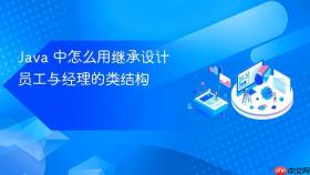 java 中怎么用继承设计员工与经理的类结构
