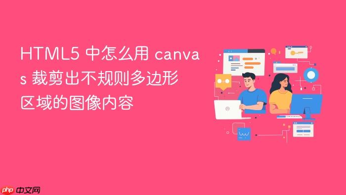 html5 中怎么用 canvas 裁剪出不规则多边形区域的图像内容