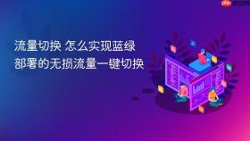 流量切换 怎么实现蓝绿部署的无损流量一键切换