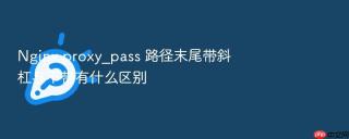 nginx proxy_pass 路径末尾带斜杠与不带有什么区别