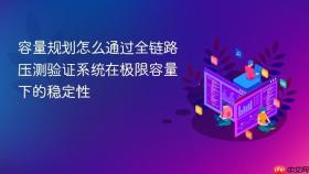 容量规划怎么通过全链路压测验证系统在极限容量下的稳定性