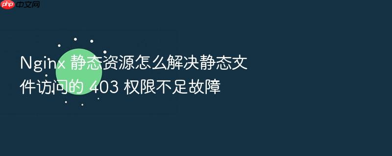 nginx 静态资源怎么解决静态文件访问的 403 权限不足故障