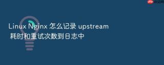 Linux Nginx 怎么记录 upstream 耗时和重试次数到日志中
