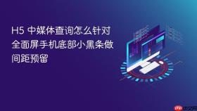 h5 中媒体查询怎么针对全面屏手机底部小黑条做间距预留