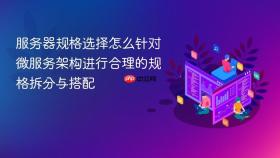 服务器规格选择怎么针对微服务架构进行合理的规格拆分与搭配