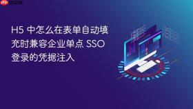 h5 中怎么在表单自动填充时兼容企业单点 sso 登录的凭据注入