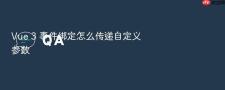 Vue 3 事件绑定怎么传递自定义参数