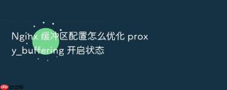Nginx 缓冲区配置怎么优化 proxy_buffering 开启状态