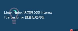 Linux Nginx 状态码 500 Internal Server Error 排查标准流程