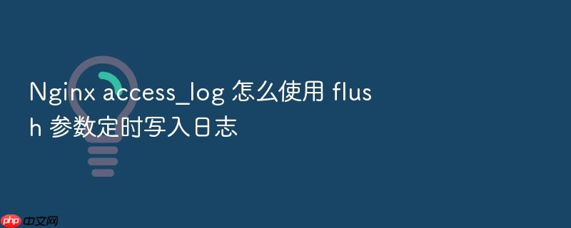 nginx access_log 怎么使用 flush 参数定时写入日志