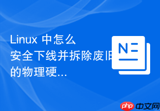linux 中怎么安全下线并拆除废旧的物理硬盘