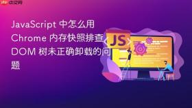JavaScript 中怎么用 Chrome 内存快照排查 DOM 树未正确卸载的问题