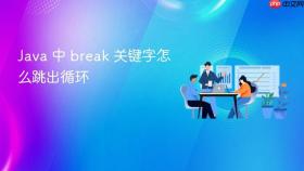 Java 中 break 关键字怎么跳出循环