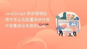 javascript 异步错误处理中怎么在批量异步任务中收集部分失败的结果