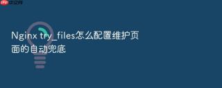 Nginx try_files怎么配置维护页面的自动兜底