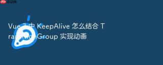 vue 3 中 keepalive 怎么结合 transitiongroup 实现动画