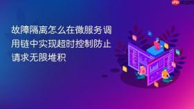 故障隔离怎么在微服务调用链中实现超时控制防止请求无限堆积