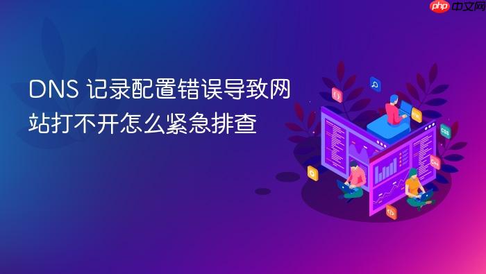 dns 记录配置错误导致网站打不开怎么紧急排查