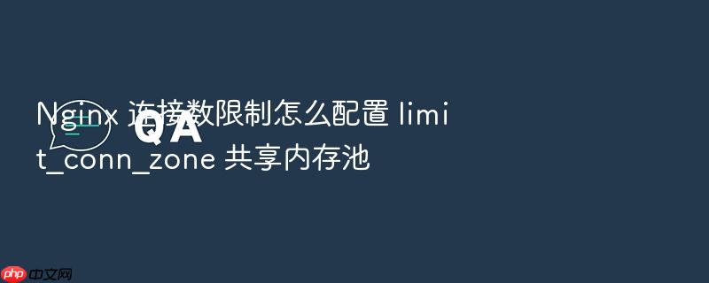 nginx 连接数限制怎么配置 limit_conn_zone 共享内存池