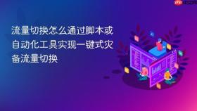 流量切换怎么通过脚本或自动化工具实现一键式灾备流量切换