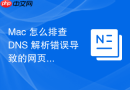 Mac 怎么排查 DNS 解析错误导致的网页打不开故障